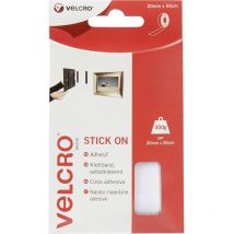 VEL-EC60224 Bande auto-agrippante à coller partie velours et partie agrippante (l x l) 500 mm x 20 mm blanc 0.5 - Velcro