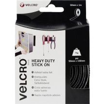 Velcro - VEL-EC60241 Bande auto-agrippante à coller partie velours et partie agrippante, extra-fort (l x l) 1000 mm x 50