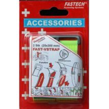 Fastech - 688-777 Bande auto-agrippante avec boucle partie velours et partie agrippante (l x l) 300 mm x 25 mm jaune 2 p