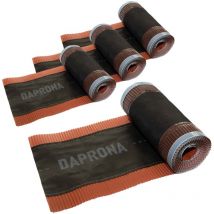 Daprona - Bande de faîtage en aluminium 5m, rouleau de faîtage, bande d'arêtier, faîtière roulante, étanchéité de toit, bande d'aération de toit - 4