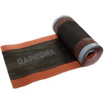 Daprona - Bande de faîtage en aluminium 5m, rouleau de faîtage, bande d'arêtier, faîtière roulante, étanchéité de toit, bande d'aération de toit - 1