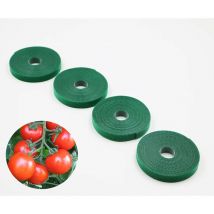 Bande de Fixation pour Plantes,Cravates de Jardin,Lien de Plante Réutilisable, Cravates de Plante Douces Supports de Plante,Longueur 5m x 4pcs