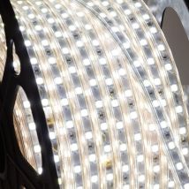 Greenice - Bande de 60 led/m 500W 42 000Lm 2700oK SMD5050 220VAC IP65 x50M 40 000H [HO-220-60-50M-WW]