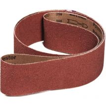 Bande abrasive KK711X l. 1000 mm l. 50 mm granulation 80 pour acier/aluminium/bois corindon