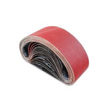 Bande Abrasive 75 x 533 mm Bande de Ponceuse - Ensemble de Bandes Abrasives Mixte (3 x grains 60/80/120/180/240) pour Ponceuses à Bande 15