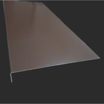 Bande de Rive Aluminium Brun Sepia RAL 8014 (1 pli, retour 30 mm, ep 1.5mm) Hauteur : 160 mm