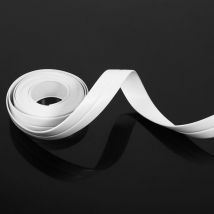 Ynkkvre - Bande d'étanchéité autocollante pour baignoire et mur, garniture de bord de lavabo d'évier de cuisine (1 blanc 22mm x 3.2m)