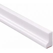 Cyslmuk - Bande d'étanchéité pour paroi de douche et baignoire, séparation sèche et humide, adaptée aux cuisines et salles de bains (200 cm, blanc)