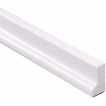 Cyslmuk - Bande d'étanchéité pour paroi de douche et baignoire, séparation sèche et humide, adaptée aux cuisines et salles de bains (100 cm, blanc)