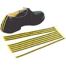 BJZ - Bande antistatique jetable pour chaussures (esd) C-199 2151-C jaune, noir 10 pc(s)