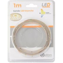 Bande led 2,4W 1M blanche 2,5W 4000K avec interrupteur