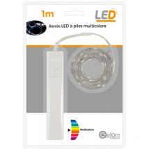 Bande led à pile 1M Rgb avec détecteur 2W