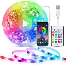Bande Lumineuse Infrarouge Bluetooth usb 2M - Rythme de la Musique - tv - Chronométrage - Modes de Style - Classe énergétique a+++