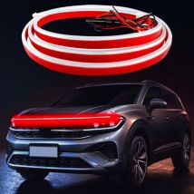 Bande Lumineuse pour Capot de Voiture,Bande Lumineuse Dynamique pour Voiture,Bande Lumineuse à LED de 70 Pouces pour Voiture,Bande Lumineuse