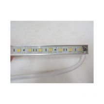Signcomplex - Profilé Étanche Led 7.2w Rigide Alu Longueur 50cm L10mm Éclairage Chaud 3000k 400lm Smd5050 Alim 12/24v (non Incl) Étanche Ip65