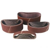 3 endlose Korundbänder - 75 x 610 mm Gr. 40 - für Holz und Metall Leman 75610.01