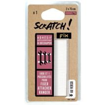 Bande adhésive scratch blanche 2 x 750 mm – Ruban adhésif divers – LE Crochet Français