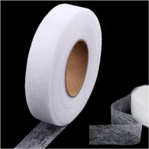 Bande Thermocollante 60 mètre Rubans Thermocollant largeur 20 mm pour Ourlet de Couture pour Assembler des Tissus, Pantalons,