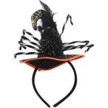 Bandeau araignée d'halloween, boucles d'oreilles en dentelle, gants en toile d'araignée pour femmes, bandes de cheveux pour veuve noire
