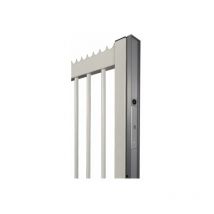 Locinox - Bandeau de finition 2m en alu pour portails coulissants pour ventouseMAGUNIT-2500 / Argent zilver