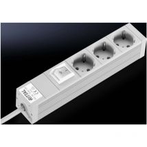 Rittal - Bandeau de prises 3 compartiments, avec interrupteur 7240.120 aluminium 1 pc(s)