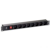 Equip - Bandeau de prises Schuko pour rack 8 prises pour 19in 1U avec interrupteur