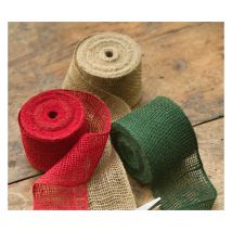 Bandeau de tuteurage en jute Rouge