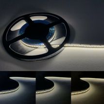 Bandeau LED 24V 5M 2835 IP20 - Blanc Chaud / 240 LED/m / Rangée Simple - SILUMEN