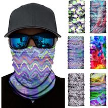 Bandeau magique Couvre-chef de sport Masque facial élastique Bandana Écharpe Cagoule de résistance aux uv