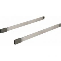 Bandeaux latéraux articech - Décor : Argent - Longueur : 350 mm Hettich