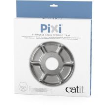 Catit - Bandeja 6 Raciones de Acero Inoxidable pixi