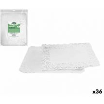 Algon - Bandeja de aperitivos rectangular 32 x 39 x 1 cm 32 x 39 cm (36 unidades)