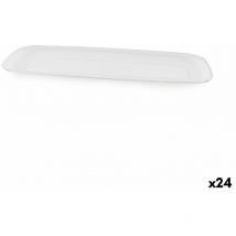 Bandeja de aperitivos algon rectangular 44,5 x 16,6 x 2,4 cm (24 unidades)