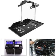 Ej.life - Soporte de batería ajustable soporte universal para batería de coche con abrazadera para coche y barco