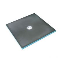 Receveur de douche à carreler 90 x 90 Wedi Fundo Primo carré écoulement centrée