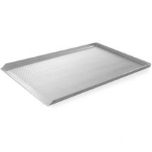 Bandeja de horno perforada para repostería, 60 x 40 cm, 3 bordes - Hendi 808214