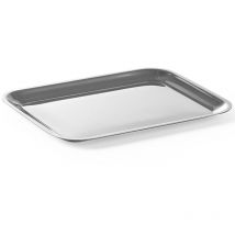 Bandeja de presentación, plato, guarnición, acero inoxidable, 205x155 mm Hendi 400203