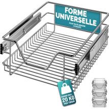 CASARIA Bandeja extraíble para Muebles Armarios Cajon de Cocina Cajón telescópico 30cm/40cm/50cm/60cm 30cm. Set of 3 (en)