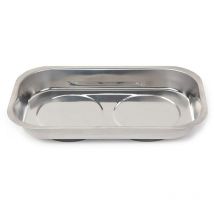Bandeja metálica, magnética, rectangular, 23 x 13 cm