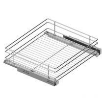 Menage Confort - bandeja multiuso classic m300 h120 cromo con guia oculta ca, extracción total 30kg. sp16-19. modulo modulo 400 altura (h) 150