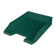 Helit - Bandeja de carta para din A4-C4 verde H67xA254xD347mm con asa empotrada y campo de rotulación (Por 5)