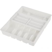 Keeeper - Bandeja para cubiertos con accesorio deslizable para utensilios pequeños, 13 compartimentos, Inserción en cajón, 38 x 42,5 x 7,5 cm,