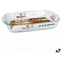 Quttin - Bandeja para horno 65810 2,2 l vidrio rectangular 32,5 x 20,2 x 5,2 cm (7 unidades)