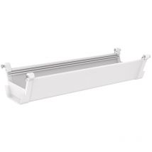 Bandeja portacables de escritorio Skegness metal 55x18x12cm - Blanco [pro.tec]
