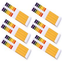 Bandelette pH, 480 Bandelettes de Test de valeur pH, plage de mesure 1-14, papier de test tournesol pour la aquariums salive Eau Test de sol (6x pack
