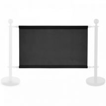 Mob Event Pro - Banderole noire pour poteau séparateur