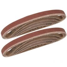 Bandes abrasives (10) pour limes 10x330 grains assortis