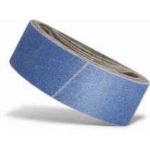 Blue Bandes abrasives, 303 x 40 mm, p. Ponceuses à bande portatives, Corindon de zirconium (Lot de 10) G60 - Menzer