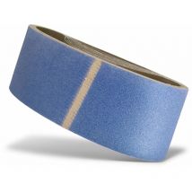 Blue Bandes abrasives, 610 x 100 mm, p. Ponceuses à bande portatives, Corindon de zirconium (Lot de 10) G40 - Menzer