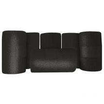 Septicare - Bandes cohésives de contention couleur noir, lot de 18